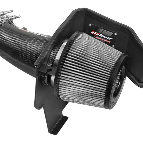 Alternative view of aFe Power Magnum FORCE Carbon Fiber Stage 2 Pro Dry S CAIS - 11-18 Dodge Challenger/Charger V8-6.4L