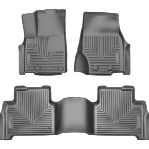 Husky Liners 95411 2022 Jeep Grand Cherokee (New Style) Weatherbeater Black Front & 2nd Seat Floor Liner