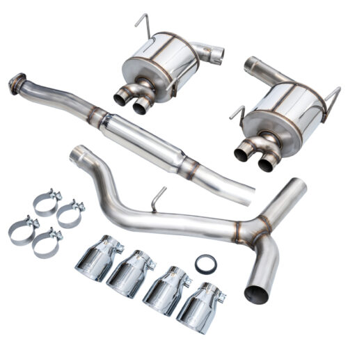 AWE Tuning Touring Edition Exhaust - Chrome Silver Tip (102mm) for Subaru STI VA / WRX GV / STI GV Sedan - Image 5