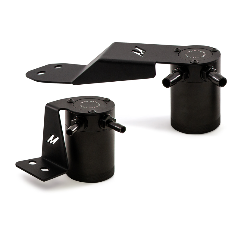 Mishimoto Baffled Oil Catch Can Kit - Black for 2013+ Cadillac ATS 2.0T - Image 4