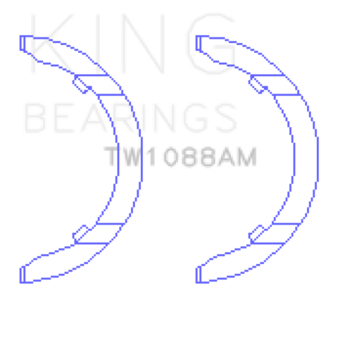 Alternative view of King Engine Bearings VW DKTA EA 888 GEN III Thrust Washer Set