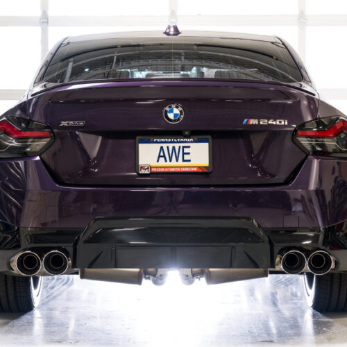 AWE Tuning Track Edition Exhaust - Chrome Silver Tips for 22-26 BMW M240i (G42) - Image 8