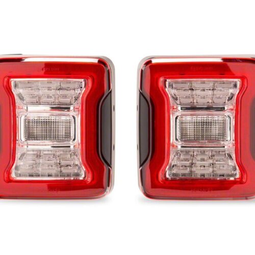 Raxiom for 2007-2018 Jeep Wrangler JK LED Tail Lights- Clear Housing- Clear Lens - Image 3