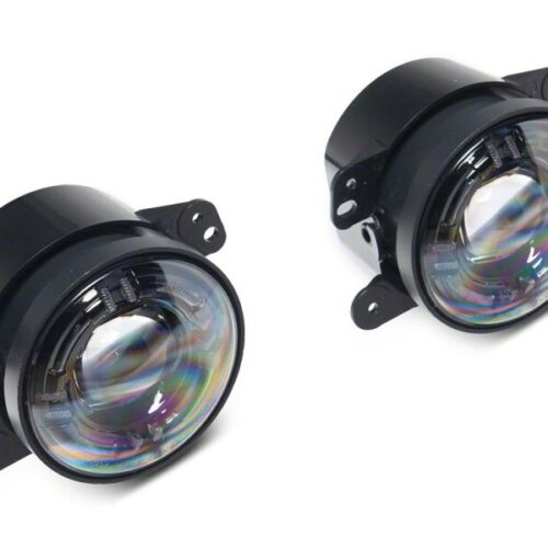 Raxiom for 2007-2018 Jeep Wrangler JK V2 LED Fog Lights with Amber Turn Signals