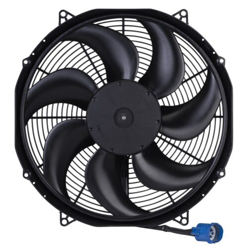 Alternative view of SPAL 500W 15.2in Flush Mount Brushless Fan w/Jumper Harness