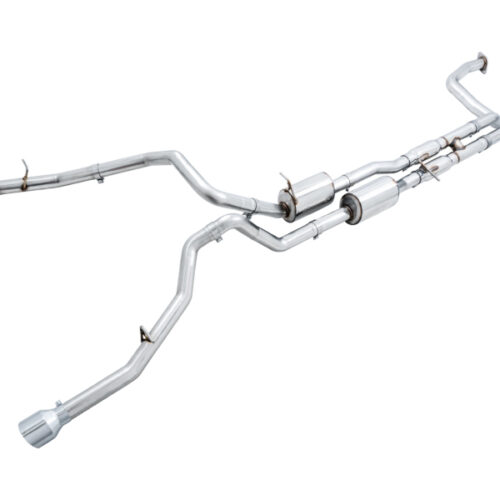 AWE Tuning Cat-Back Exhaust - Chrome Silver Tips for 2021 RAM 1500 TRX 0FG