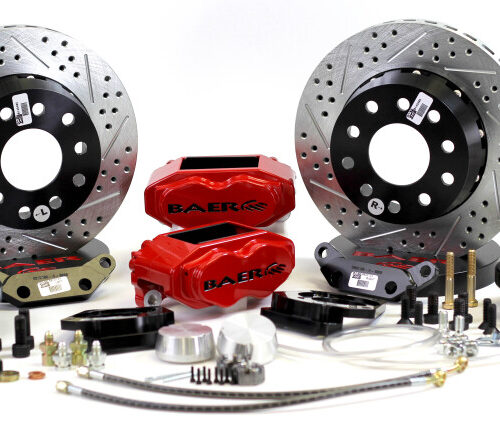 Baer Brakes 55-68 Chevy Full Size Passenger Cars STD Studs 11in SS4+ Front SDZ Brake Kit - Red