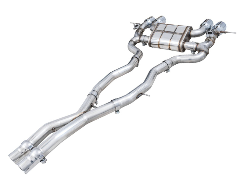 AWE Tuning SwitchPath Cat-Back Exhaust for BMW G8X M3/M4 - Chrome Silver Tips - Image 6