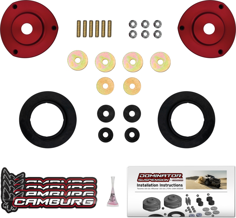 Camburg 05-23 Toyota Tacoma / 03-24 Toyota 4Runner Dominator Preload Spacer Kit - Image 2