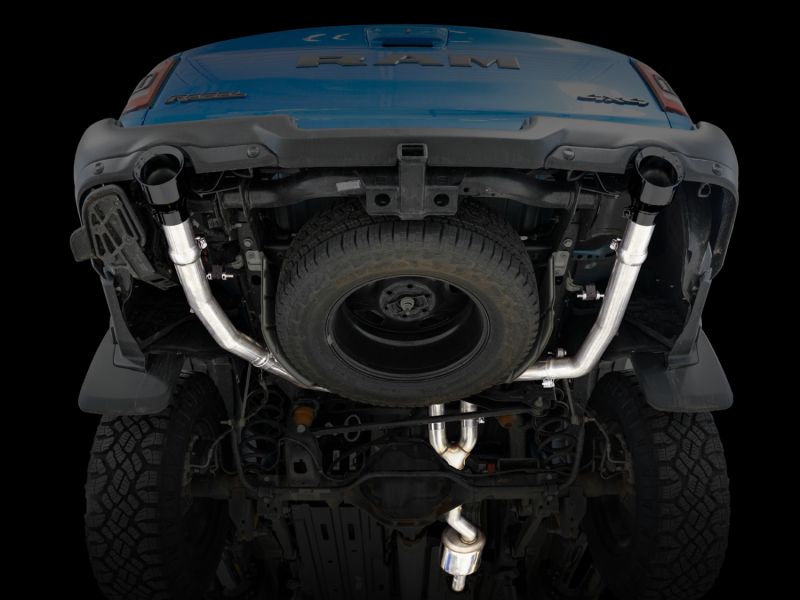 AWE Tuning Cat-Back Exhaust - Diamond Black Tips for 19-21 RAM 1500 5.7L (w/Cutouts) 0FG Dual Rear Exit - Image 9