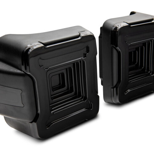 Raxiom for 2018-2022 Jeep Wrangler JL Axial Series Plateau LED Tail Lights- Black Housing (Smoked Lens) - Image 4