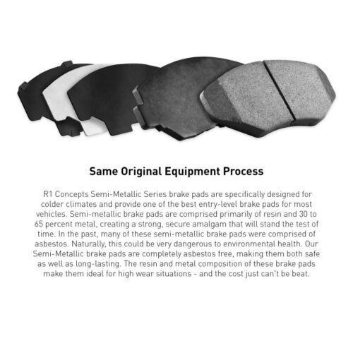 R1 08-14 Cadillac CTS-V Front Semi Met Brake Pads - Image 3