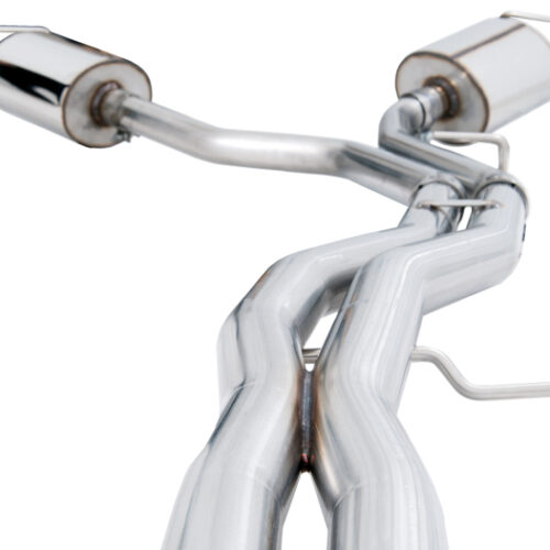 Alternative view of AWE Tuning Touring Edition Cat-Back Exhaust - No Tips (Turn Downs) for Audi B9 SQ5 Non-Resonated