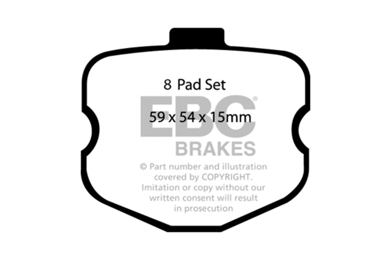 EBC Racing DP81771/2.14SR11 06-13 Chevrolet Corvette Z06 (C6 w/Multi-Pad System) SR-11 Sintered Race Rear Brake Pads - Image 3