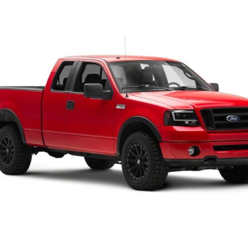 Raxiom for 2004-2008 Ford F-150 Axial Series Projector Headlights- Black Housing- Clear Lens - Image 3