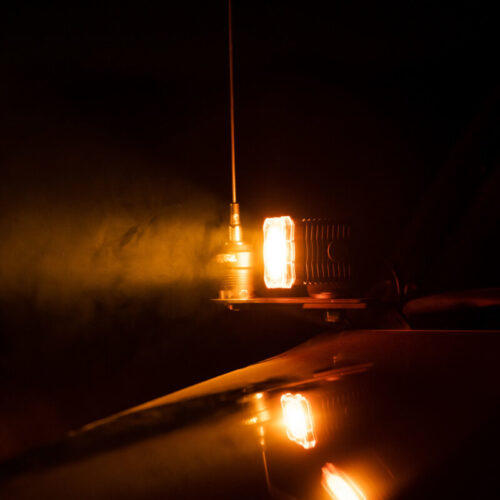 KC HiLiTES FLEX ERA 1 Single Light Shield ONLY (Amber) - Image 2