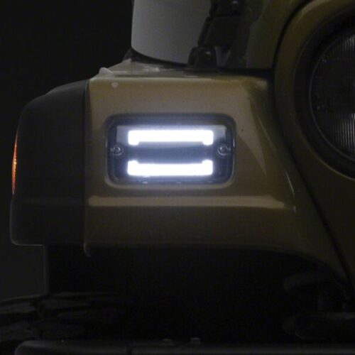 Raxiom for 1997-2006 Jeep Wrangler TJ Axial Series LED Sequential Cornering Lights- Clear - Image 2