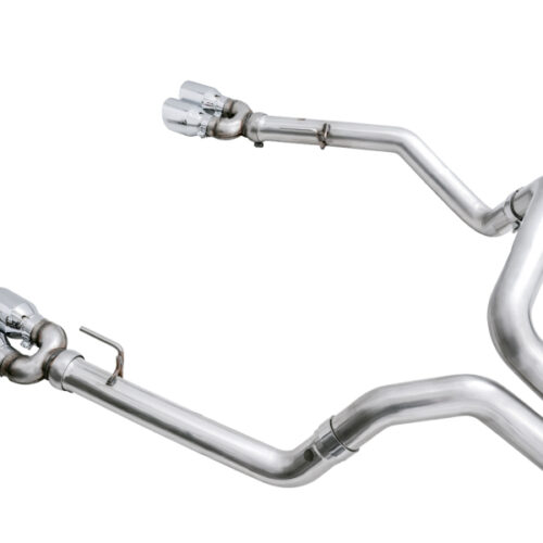 AWE Tuning 4th Gen GM 1500 6.2L 0FG Cat-Back Split Rear Exit (w/ Bumper Cutouts) - Quad Chrome Tips - Image 10