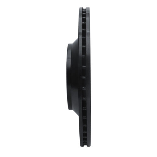 R1 Concepts for 15-25 Volkswagen GTI Rear Right Drilled & Slotted Black Brake Rotor - Image 3