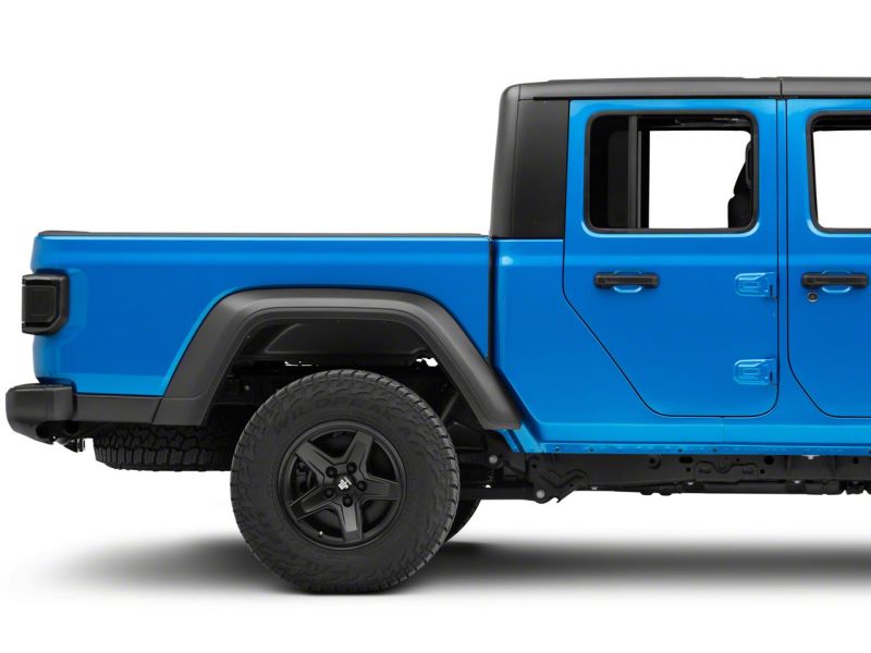Raxiom for 2020-2023 Jeep Gladiator JT w/ Factory Halogen LED Tail Lights- Black Housing (Smoked Lens) - Image 3