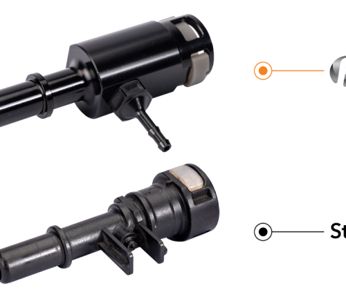 Fleece Performance 11-16 Ford F250-650 6.7L Powerstroke Injector Return Line Repair Fitting - Image 3