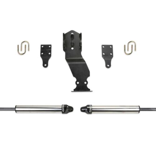 Alternative view of Fabtech 17-21 Ford F250/F350 4WD Dual Steering Stabilizer System w/DL 2.25 Shocks