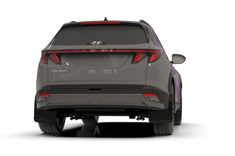 Rally Armor 25-26 Hyundai Tucson (Excl. ICE & XRT) Black UR Mud Flap w/ Dark Grey Logo - Image 2