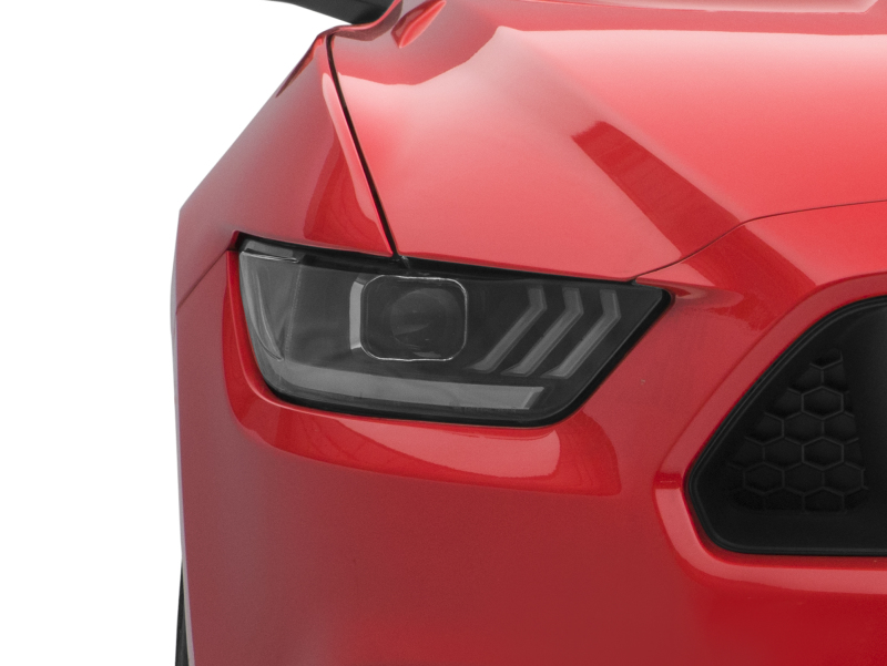 Raxiom for 2015-2017 Ford Mustang Projector Headlights OEM HID Bulbs- Black Housing (Clear Lens) - Image 4