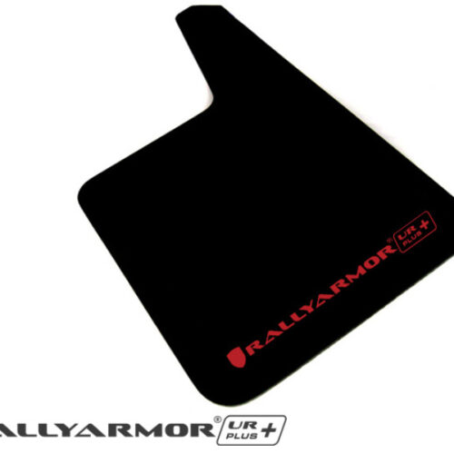 Rally Armor Universal Black UR Plus Mud Flap w/ Metallic Black Logo - Pair - Image 3