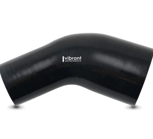 Vibrant 45 Degree Silicone Transition Elbow Hose ID 2.25in x 2.00in