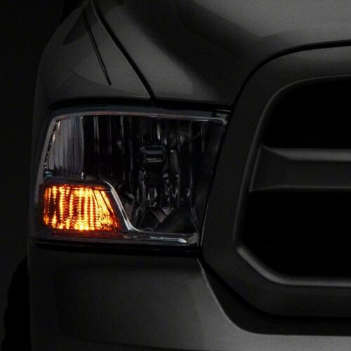 Raxiom for 2009-2018 Dodge RAM 1500 Axial OEM Rep Headlights w/ Single Bulb- Chrome Housing (Clear Lens) - Image 8