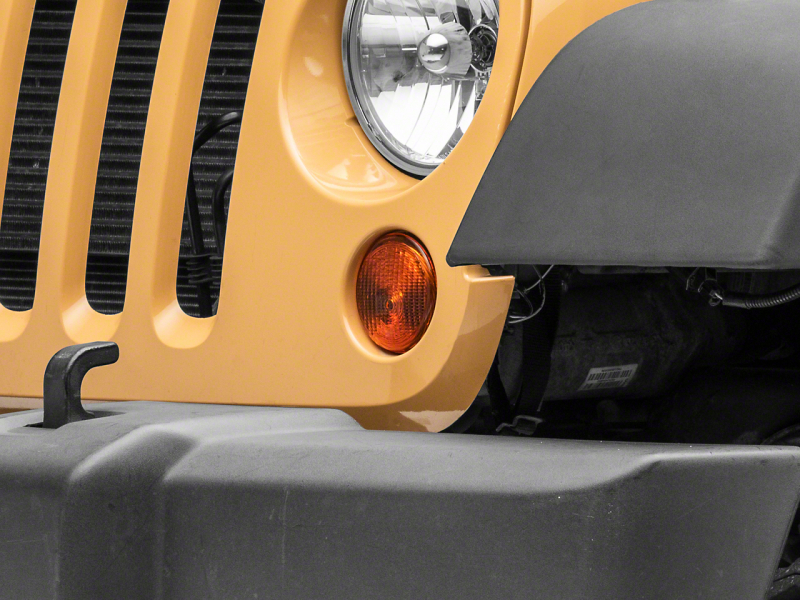 Raxiom for 2007-2018 Jeep Wrangler JK Axial Series Replacement Turn Signal Lamps- Amber