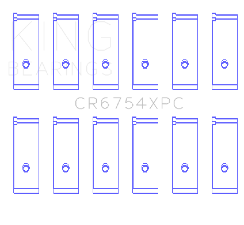 King Engine Bearings Toyota 2JZGE/2JZGTE 4V 3.0L Rod Bearing Set - Image 2