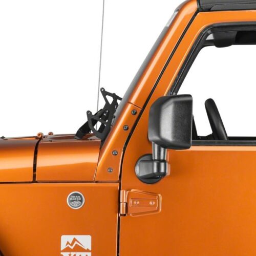 Raxiom for 2007-2018 Jeep Wrangler JK Windshield Mounted Dual Light Brackets - Image 5