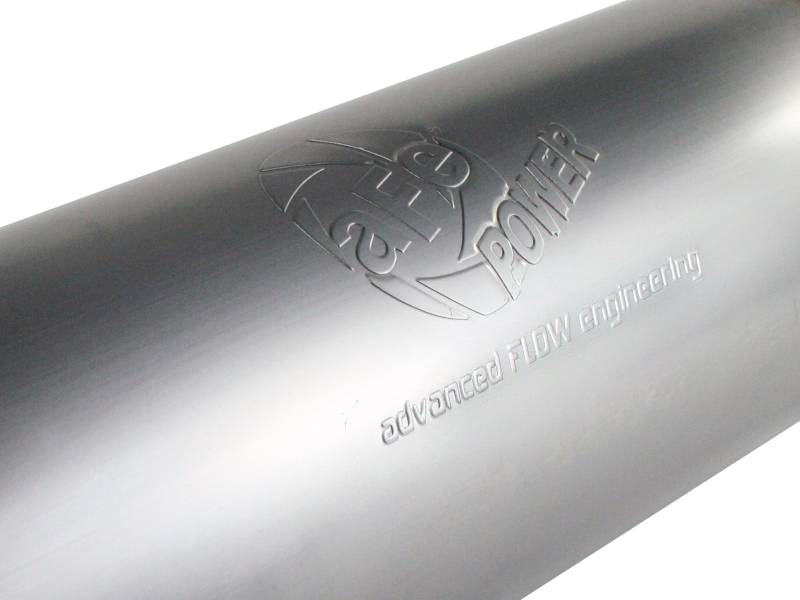 aFe Power MACHForce XP Exhausts Mufflers SS-409 EXH Muffler 4 ID In/Out 8 Dia - Image 4