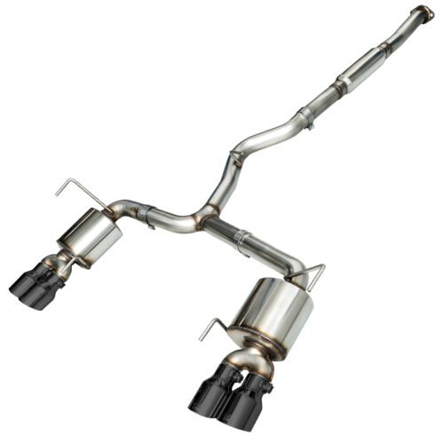 AWE Tuning Touring Edition Exhaust - Diamond Black Tips (102mm) for 2015+ Subaru WRX VA Sedan