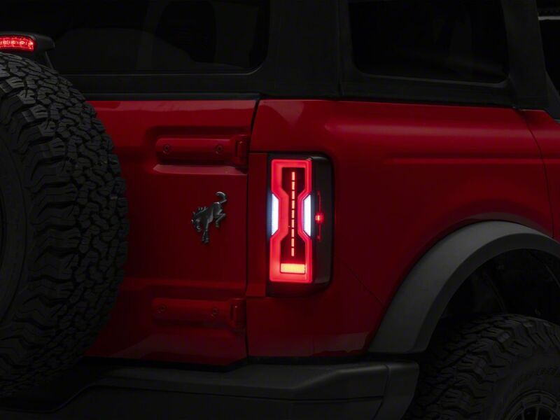 Raxiom for 2021-2026 Ford Bronco Axial Series LED Tail Lights- Black Housing- Smoked Lens - Image 2