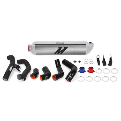 Mishimoto Intercooler Kit w/Black Pipes for 2016+ Honda Civic 1.5T / 2017+ Honda Civic Si Silver
