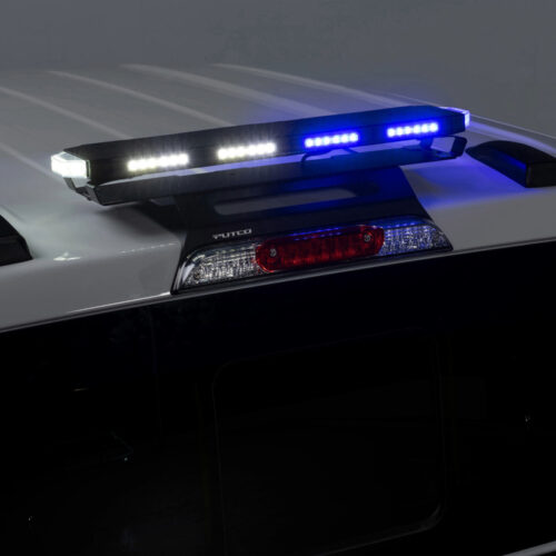 Putco 24In Universal 24In Tri Color Hornet Light (Amber/Blue/White) - LED Stealth Rooftop Strobe Bar - Image 5