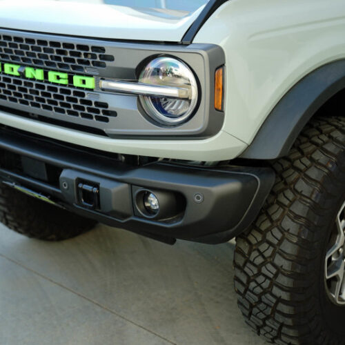 DV8 Offroad 2021 Ford Bronco Capable Bumper Slanted Front License Plate Mount - Image 6