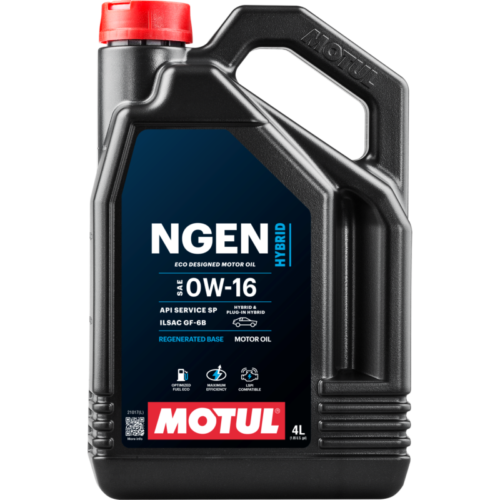 Motul 111887 4L Hybrid Synthetic Motor Oil - 0W16