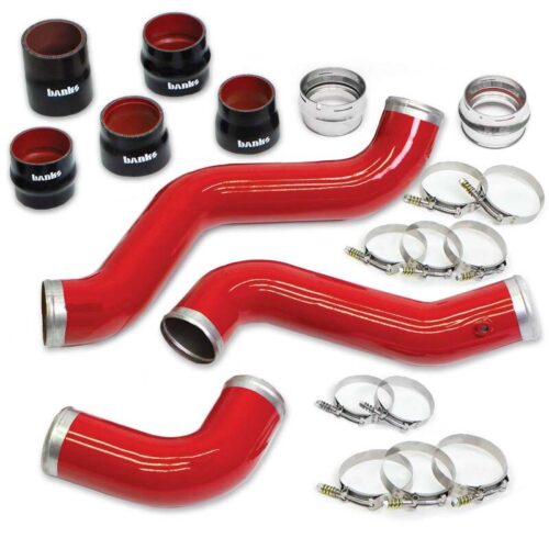 Alternative view of Banks Power 2020 GM 2500/3500 6.6L L5P Boost Tube Upgrade Kit - Red