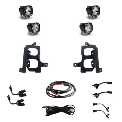 Alternative view of Baja Designs for 2020+ GMC 2500/3500 Fog Pocket Kit