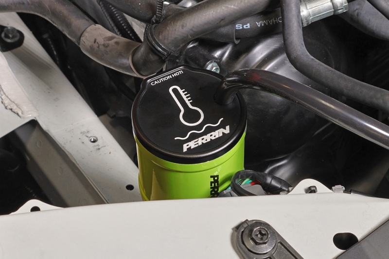 PERRIN 02-26 Subaru WRX / 04-21 STI / 13-26 BRZ/GR86/FRS/86 Coolant Overflow Tank - Neon Yellow - Image 7