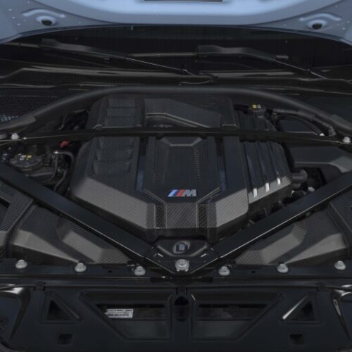 Dinan for 21-27 BMW M2/M3/M4 (G80/G82/G87) Matte Carbon Fiber Engine Cover w/Gloss Accents - Image 10