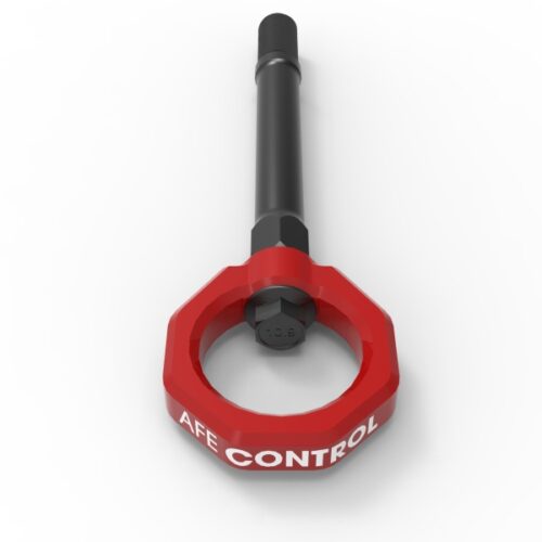 aFe Power CONTROL Front Tow Hook Red - Image 4
