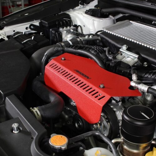 PERRIN 22-26 Subaru WRX Pulley Cover - Red (TALL - For Use w/o PERRIN AOS) - Image 8