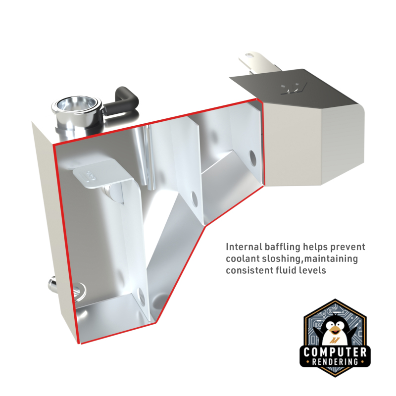 Mishimoto Expansion Tank - Micro-Wrinkle Black for 2011+ Dodge Charger/Challenger / Chrysler 300C Alum - Image 7