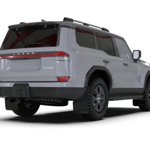 Rally Armor 24-26 Lexus GX 550 Luxury Black UR Mud Flap - Silver Logo - Image 4