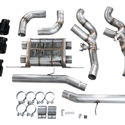 AWE Tuning SwitchPath Axle-Back Exhaust - Diamond Black Tips for 20-25 BMW X3 M/M Comp (F97) AWD - Image 8
